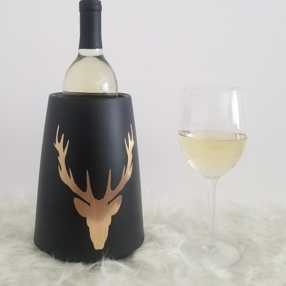 METALLIC DEER HEAD ACTIVE WINE COOLER